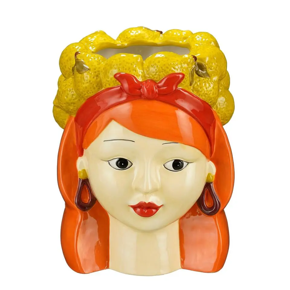 Mica Decorations Funny Bloempot Binnen - H25 x Ø20 cm - Dolomiet