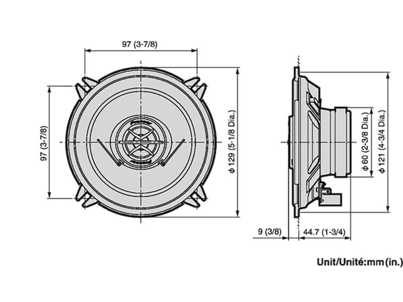Pioneer 2-Weg Lautsprecher TS-1302i 2-Wege-Lautsprecher, paar