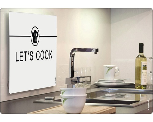 Keukenachterwand mySPOTTI pop Let's cook 59x41 cm
