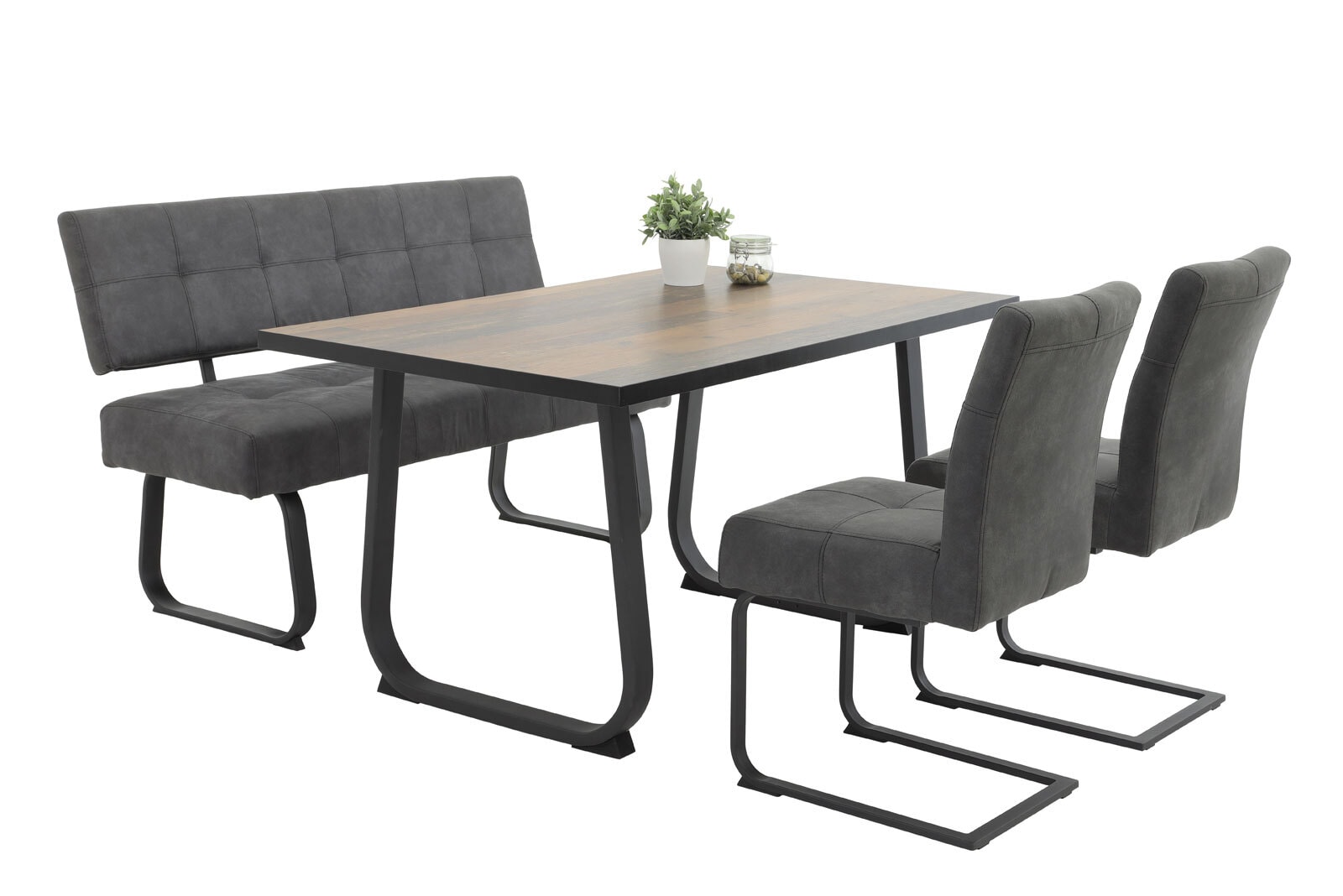 Tisch Luise Oldwood/Anthrazit 140 x 90 cm