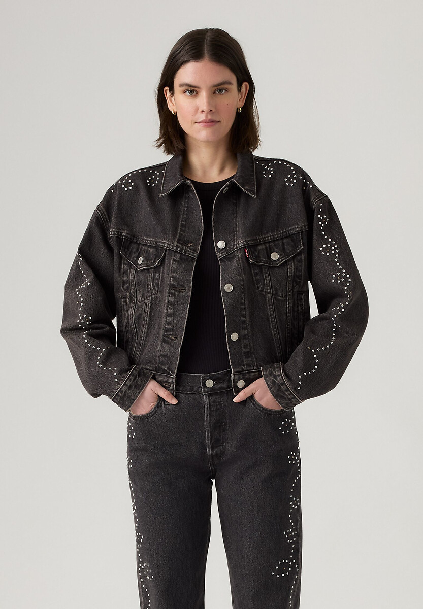 Jaqueta jeans LEVI'S, modelo encolhido dos anos 90