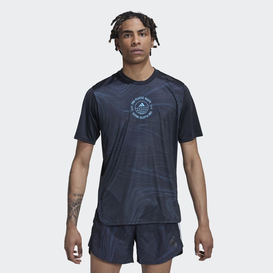 adidas T-Shirt Running For The Oceans - Noir/Bleu
