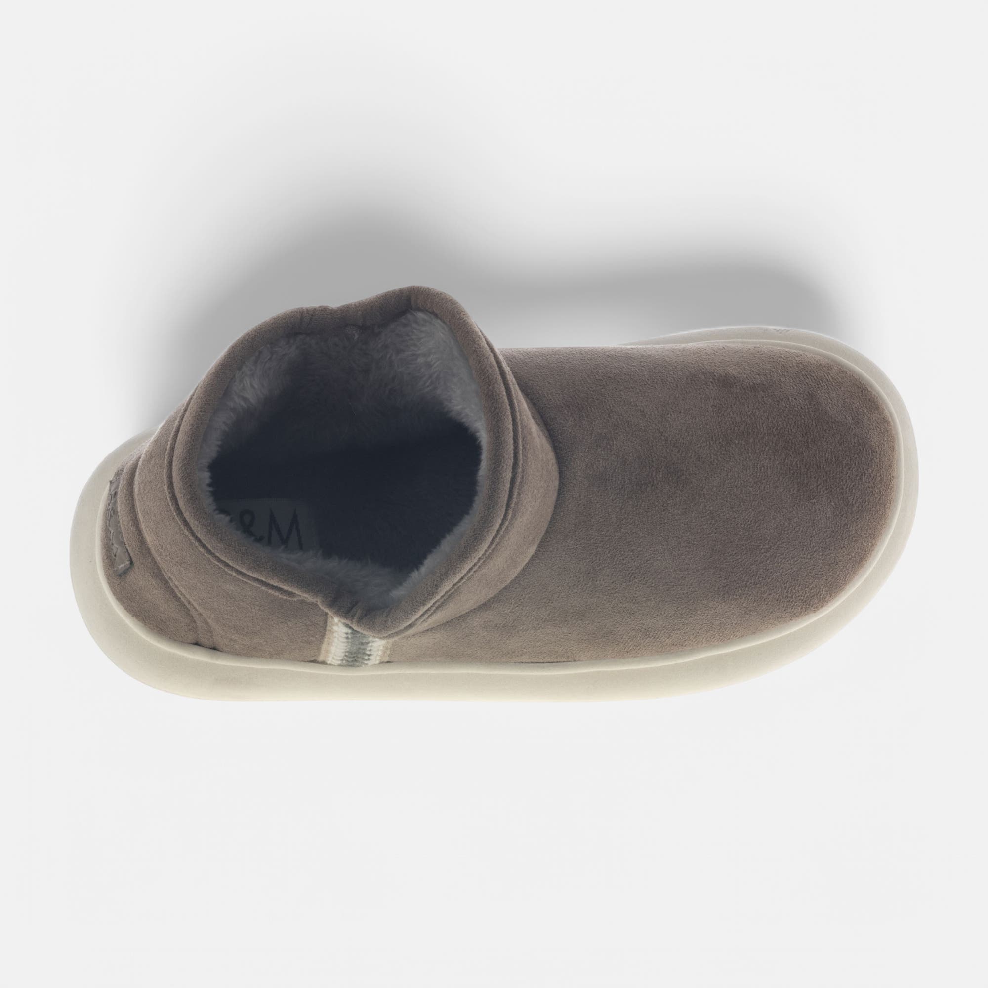 Pantoufles botillons Femme taupe