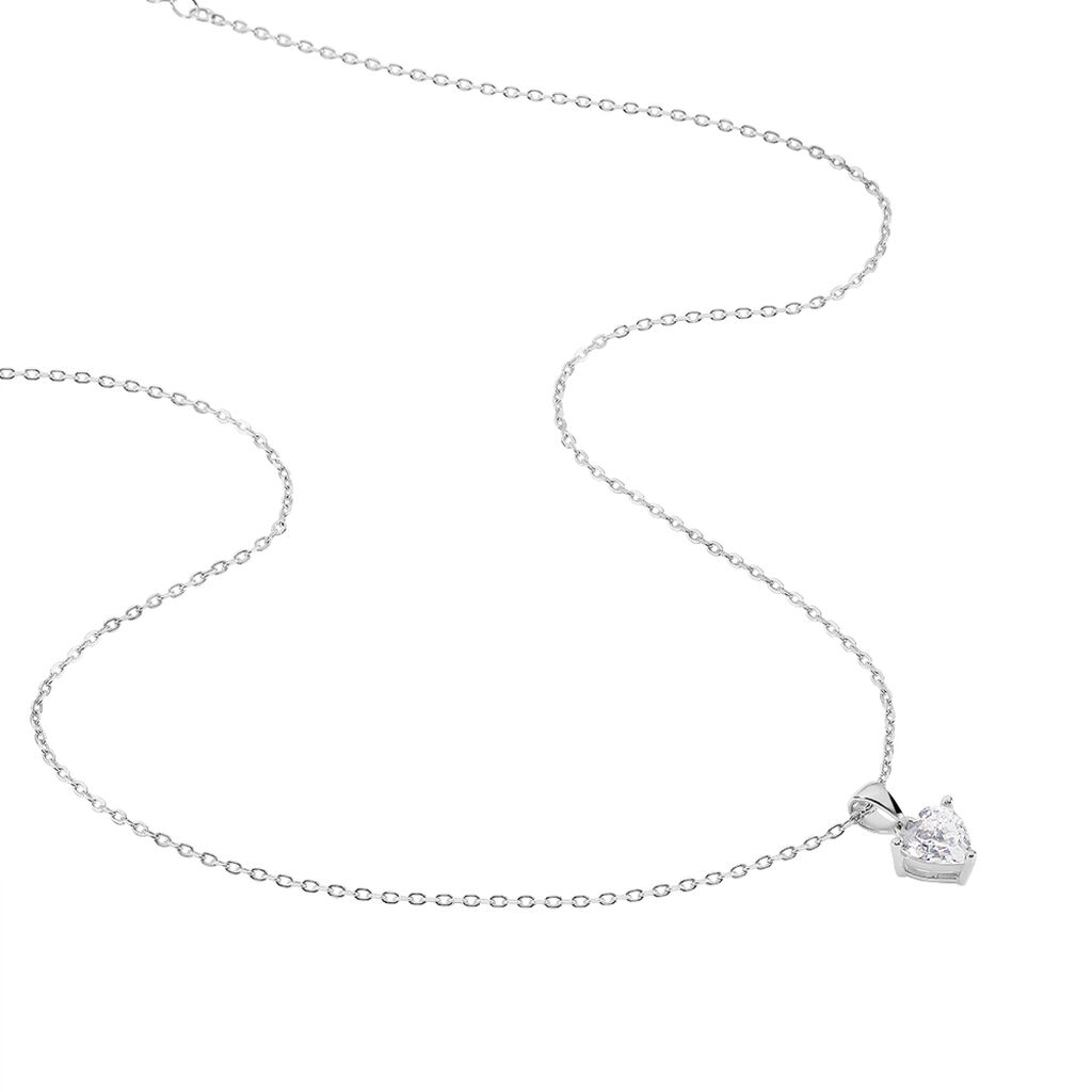 Collier Azenor Argent Blanc Oxyde De Zirconium