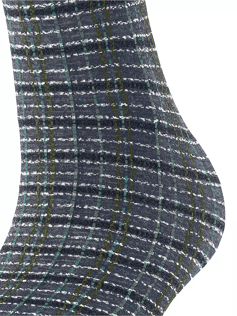 FALKE Kniestrümpfe DORMANT TWEED royal blue blau