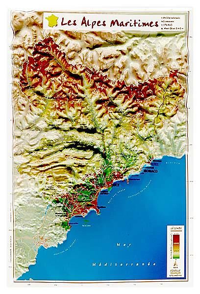 GEORELIEF - GEORELIEF D06 ALPES MARITIMES 31X21