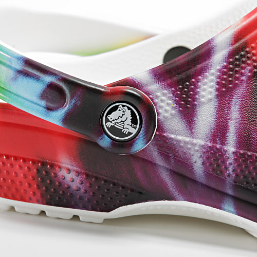 Claquettes Classic Tie-Dye Graphic Clog Blanc Multi