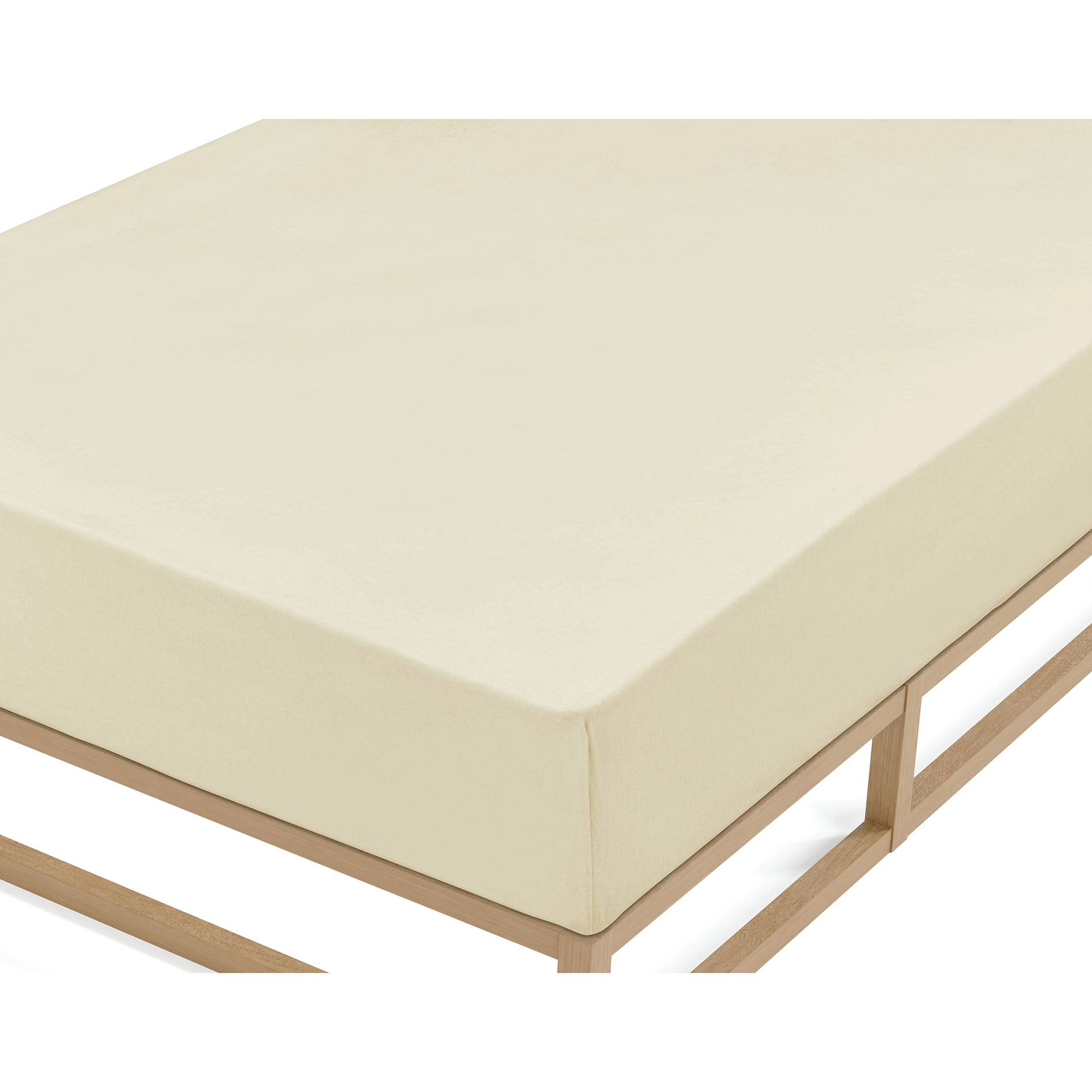 Biber-Spannbetttuch - sortiert - 100x200 cm