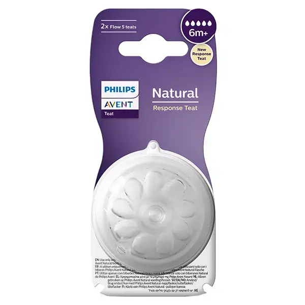 Bico Avent Natural Response Tamanho 5 + 6 meses Pacote com 2