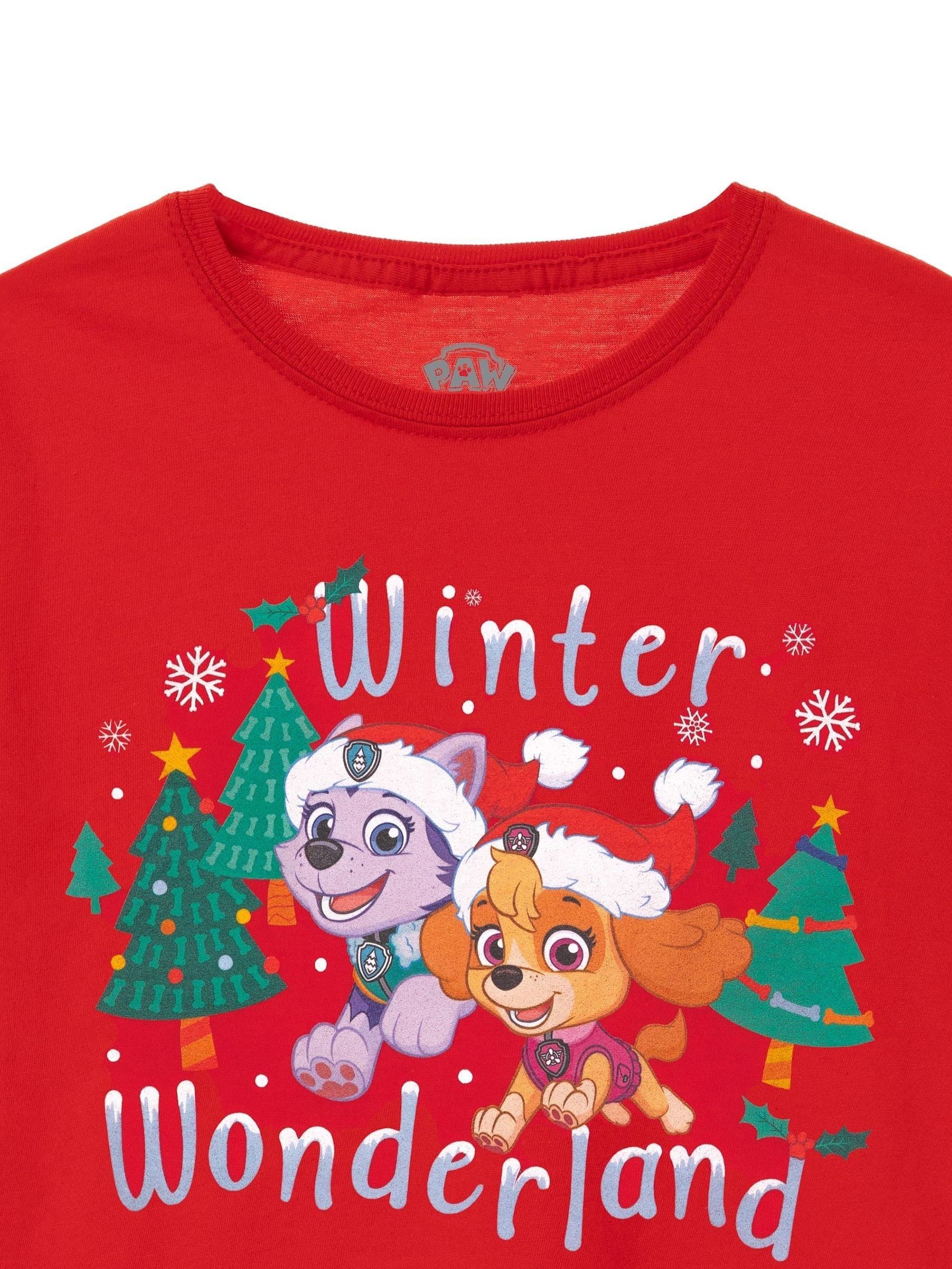 Rood Paw Patrol - Vanilla Underground - kerst-t-shirt voor meisjes van 100% katoen