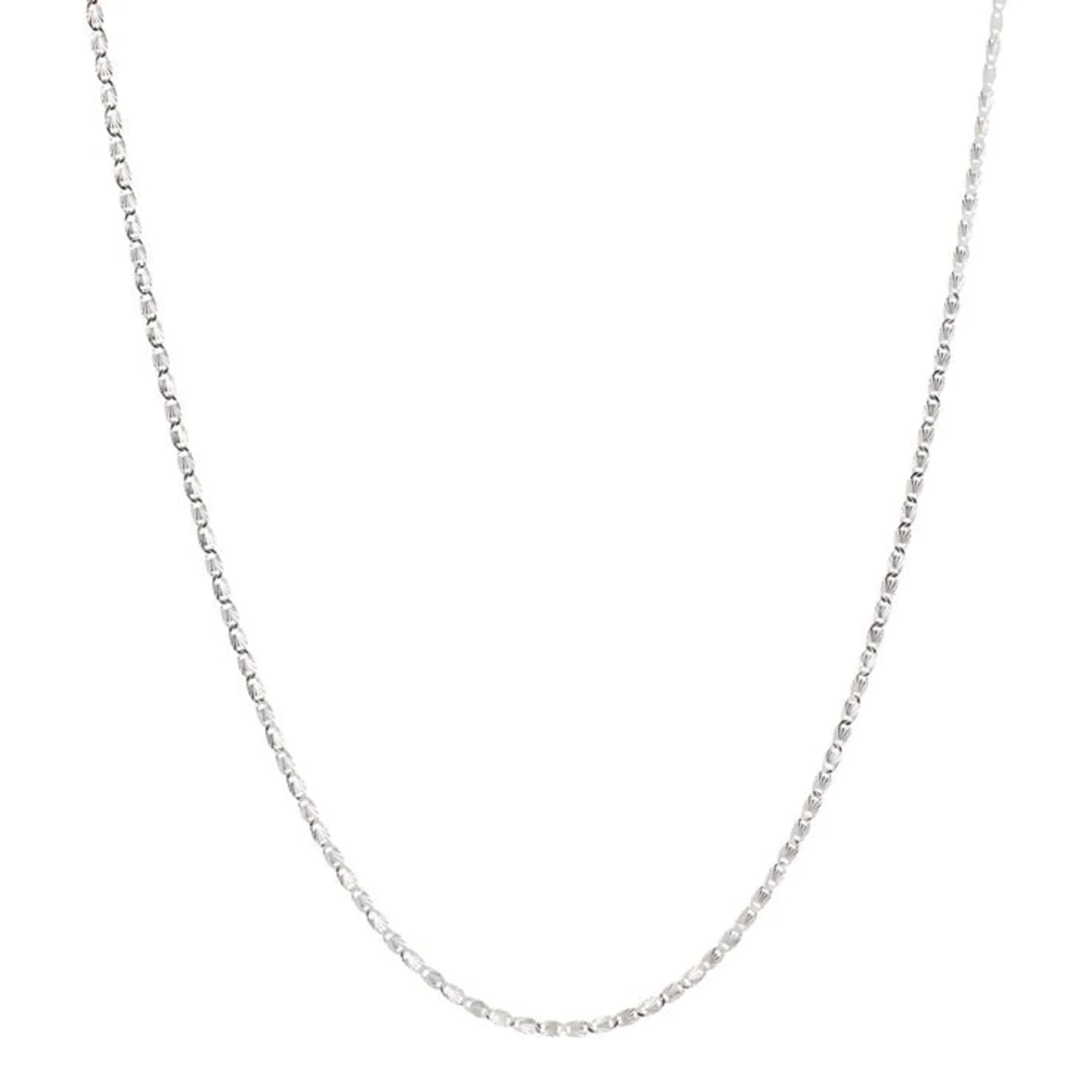 Pico  Gilly halskæde, sølvbelagt - 45 cm