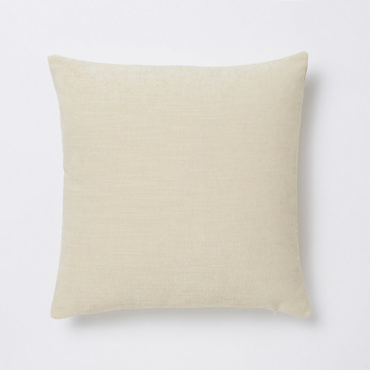 Coussin GoodHome Pahea naturel 45 x 45 cm