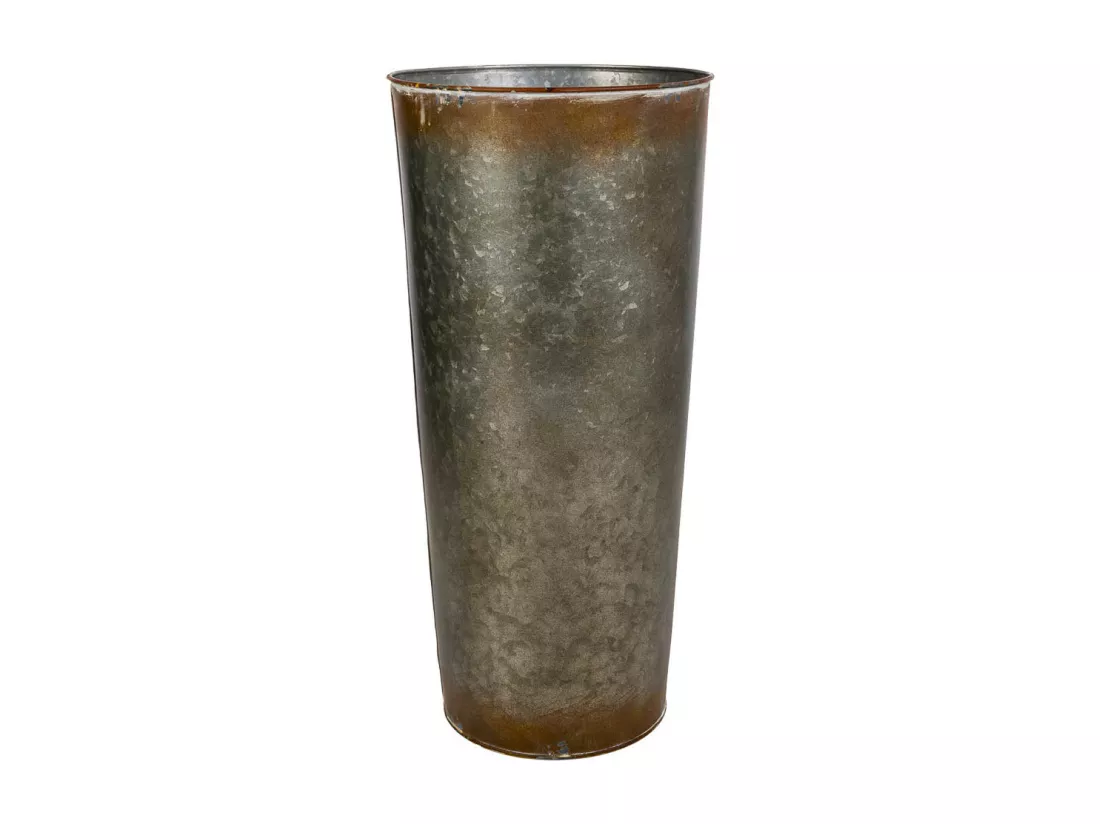 Vase en métal doré d23.5x50h b:18