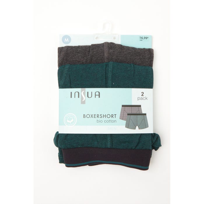 inSua-2-pack effen boxershorts - Insua