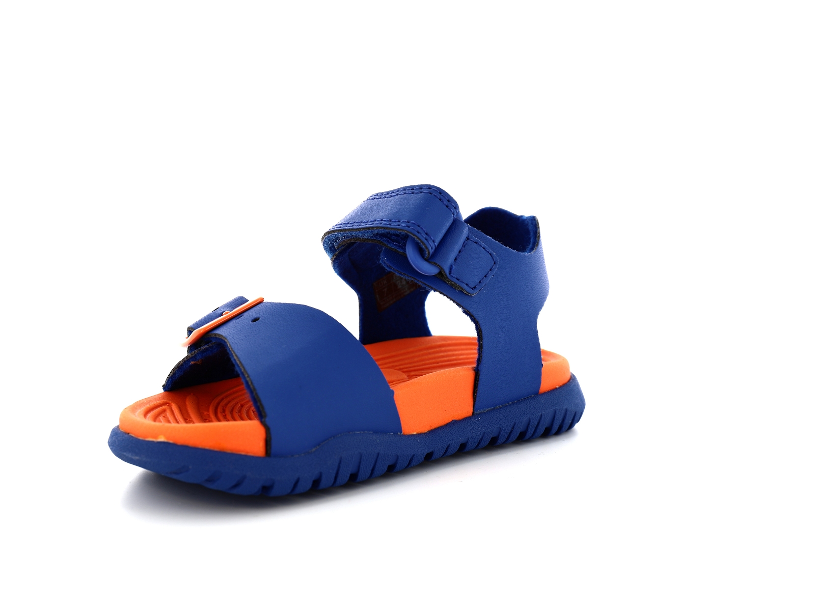 Geox-J FUSBETTO J35HMA Matières combinées Bleu-Orange