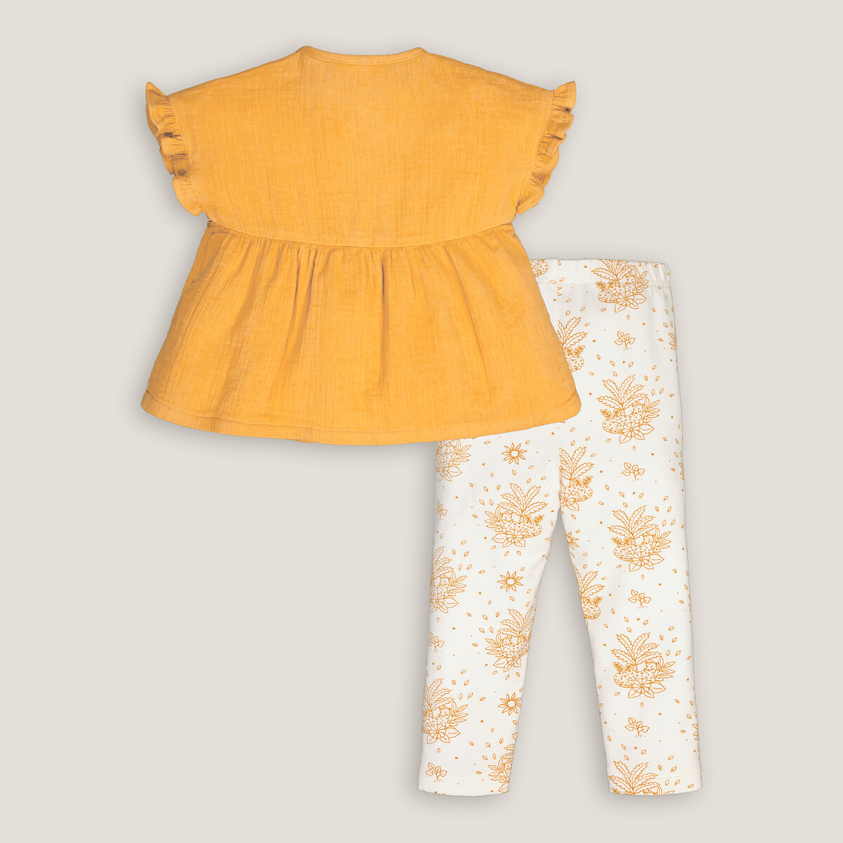 COLEÇÃO LA REDOUTE<br>Conjunto de 2 peças, blusa e leggings