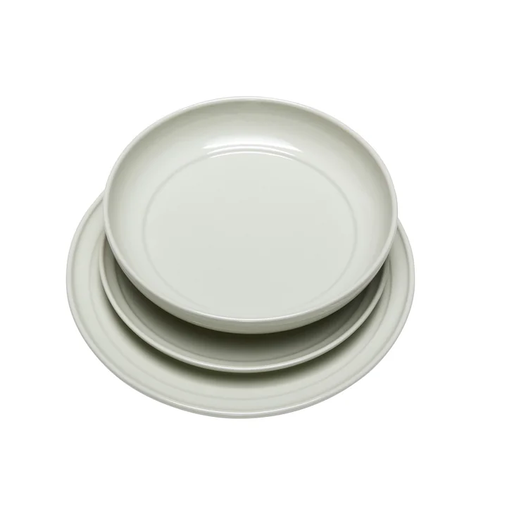 Hübsch Interior - Amare Speiseteller, hellblau