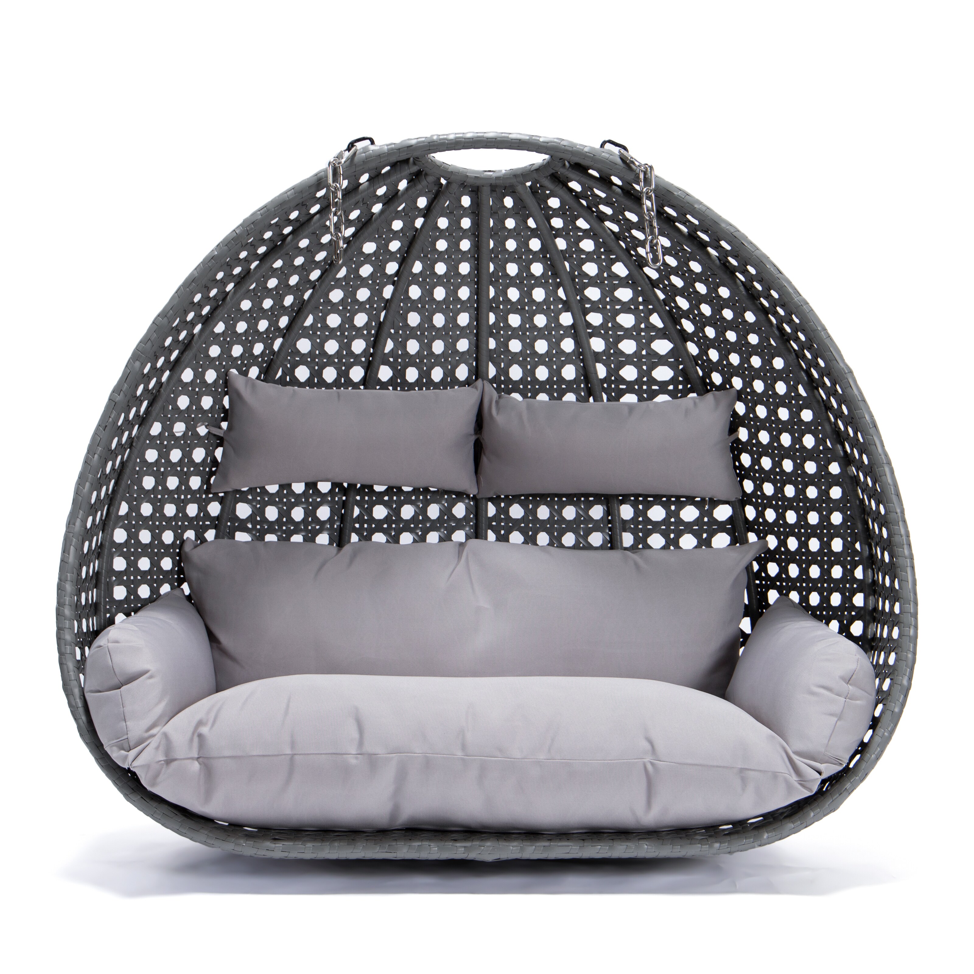 Home Deluxe Polyrattan Hängesessel-Korb «Twin» | versch. Farben