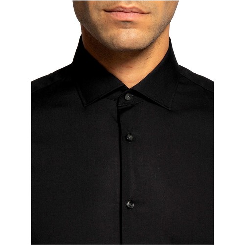 Tommy Jeans - CAMISA SLIM FIT MANGA LARGA NEGRA HOMBRE 04405078 Negro
