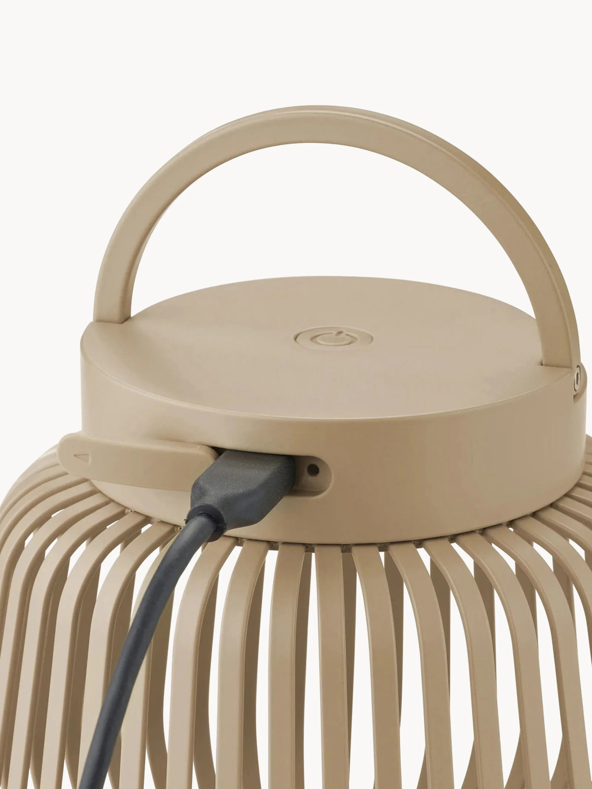 Draagbare outdoor LED-tafellamp Lito, H 12 cm