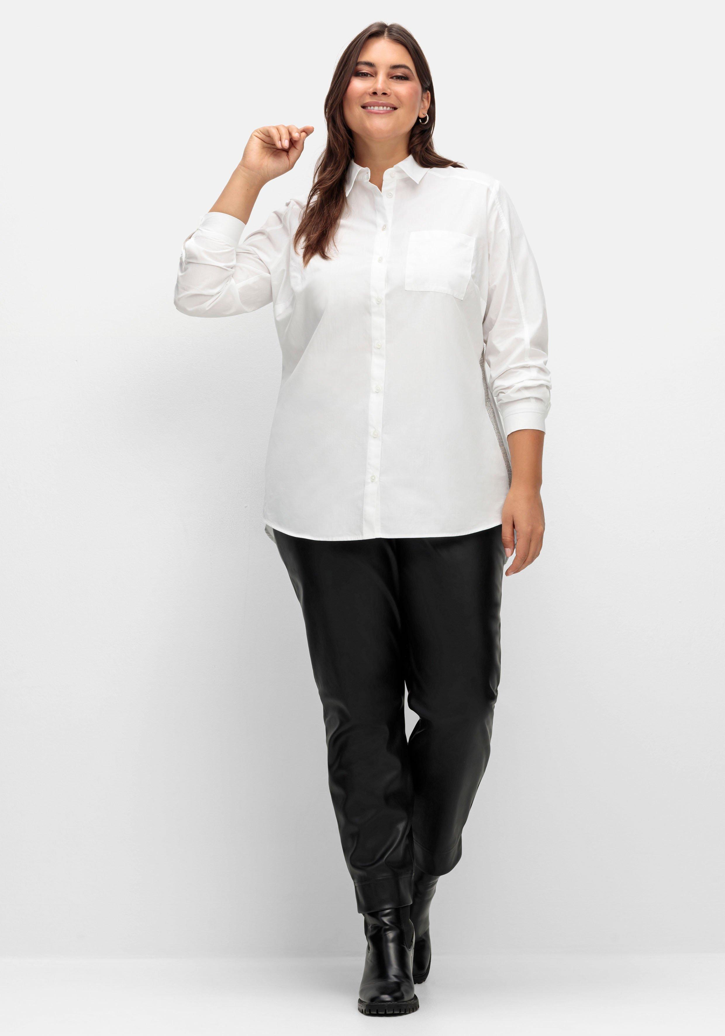 Longbluse mit Glitzerdetails