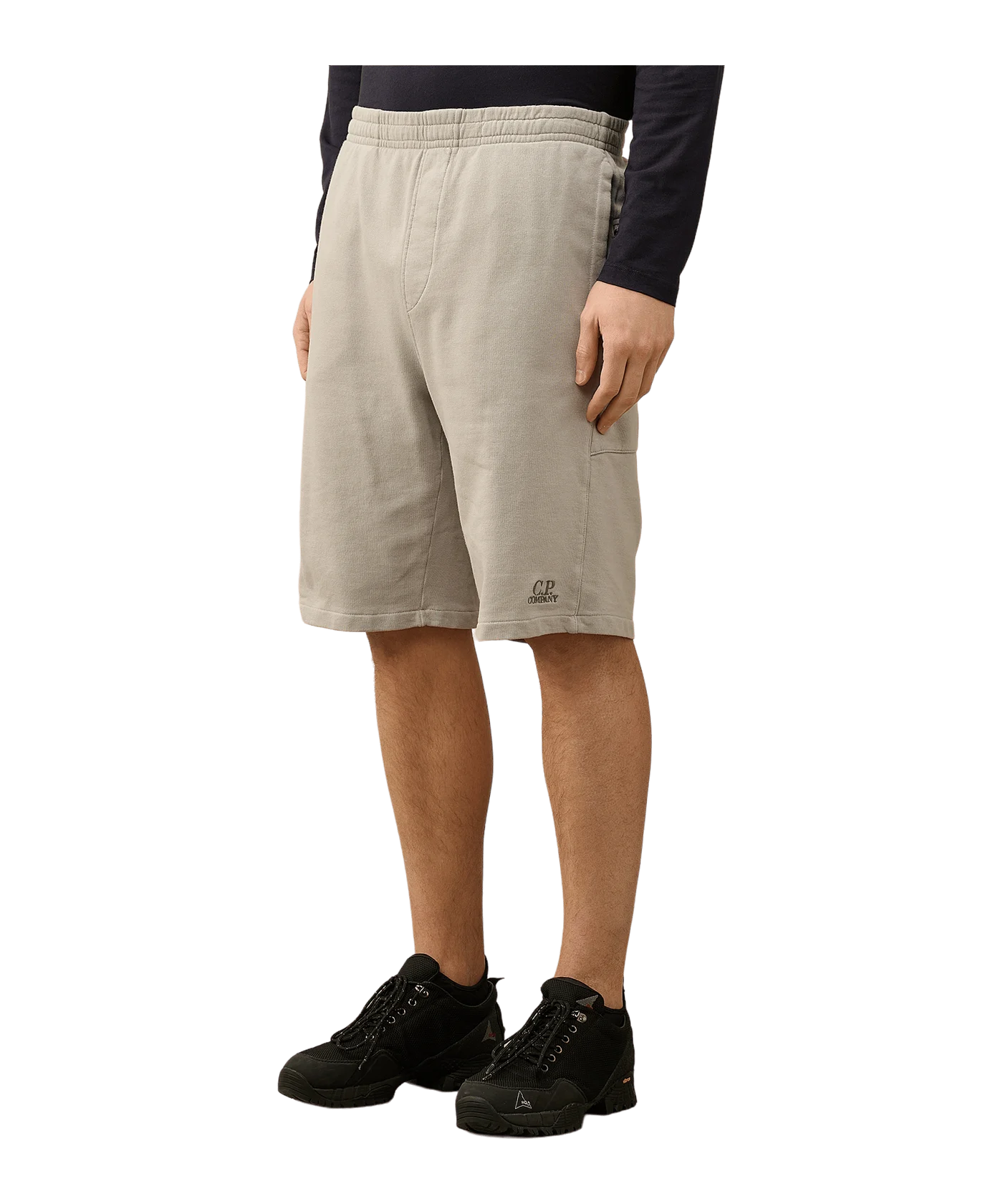 C.P. Company Bermuda Jogginghose Grau