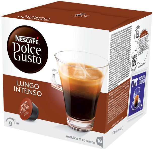 Nescafe - Dolce Gusto - Koffiecups - Lungo Intenso - 16 Stuks