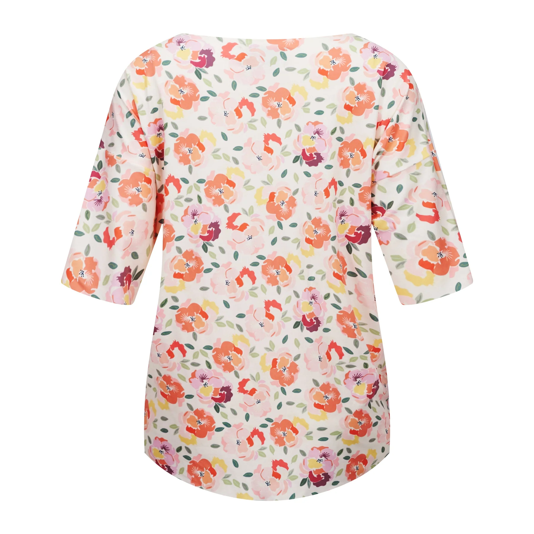 Liberte Alma-Tshirt creamy peach flower