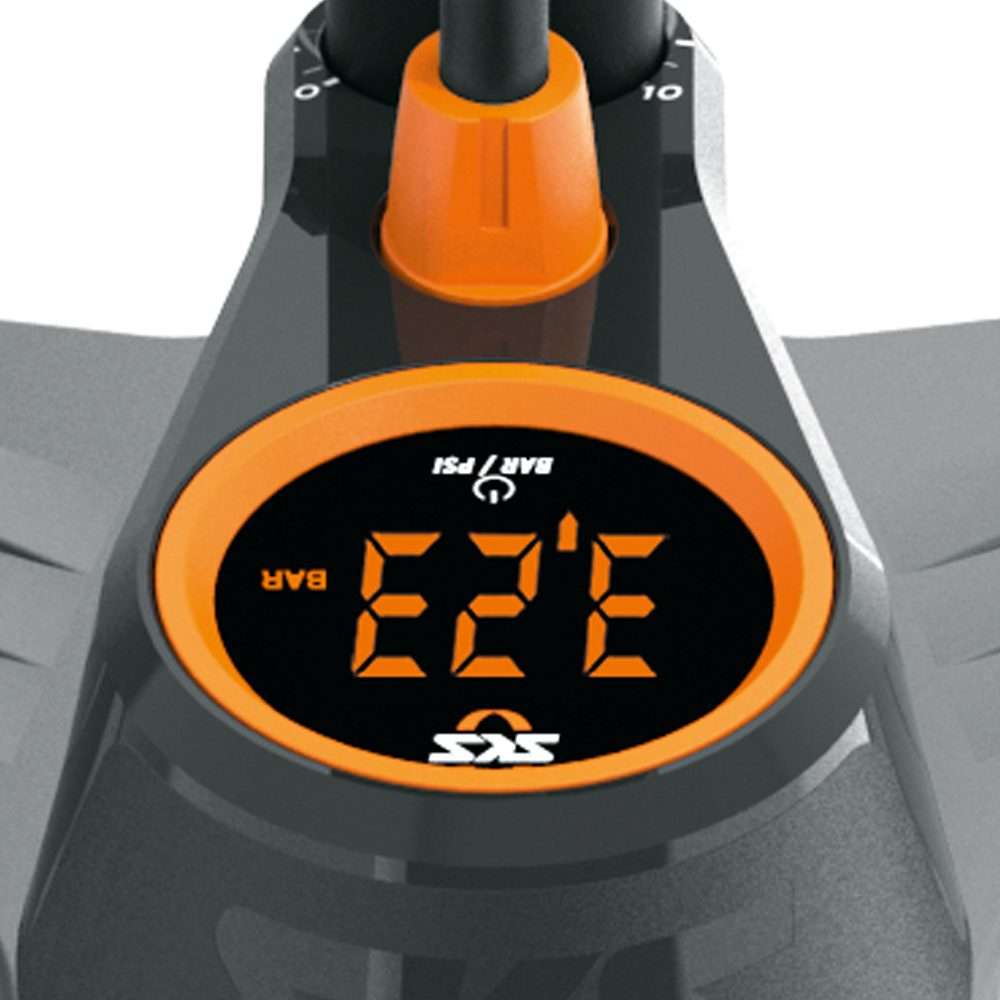 SKS Air-X-Plorer Digi 10.0 Fietspomp Zwart/Oranje