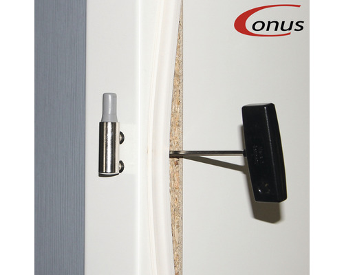 Deurscharnier met remfunctie, 2-delig, voor houten kozijnen (verpakking = 2 stuks)