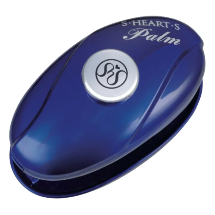 S.Heart.S Brosse Palm brush pour gommage du cuir chevelu  | Bleu