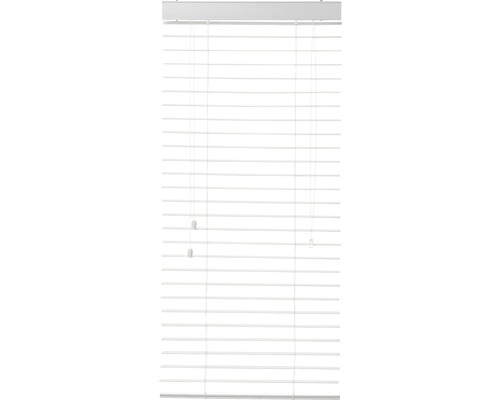 PVC-jaloezie, houtlook, wit, 60x130 cm