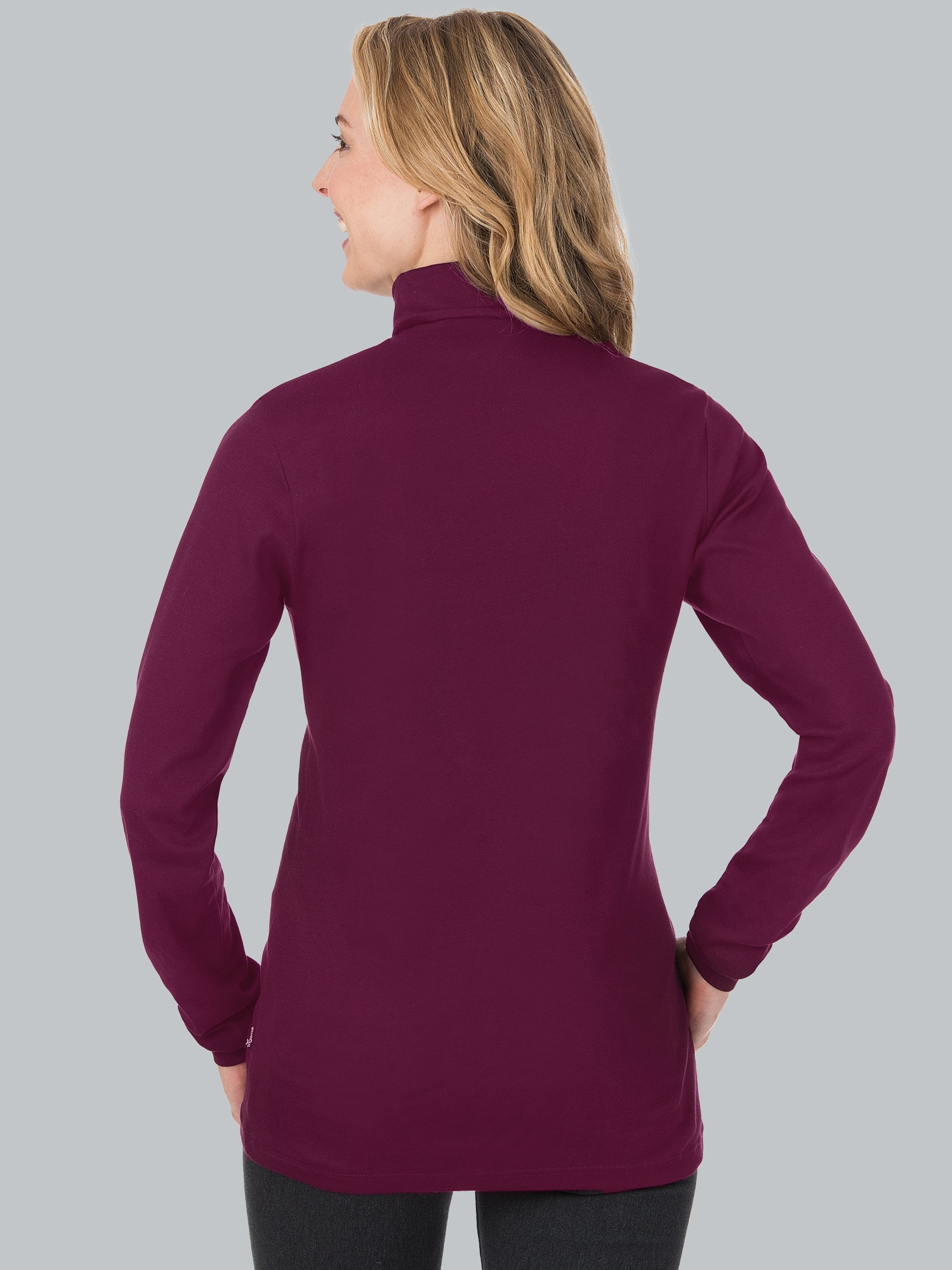 Langarm Ski/Sportrollkragenpullover Sangria