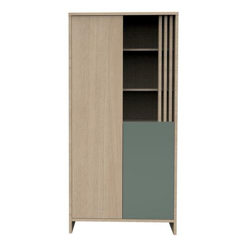 Armoire 2 Portes 1 Niche TOKYO Sauge - SAUTHON