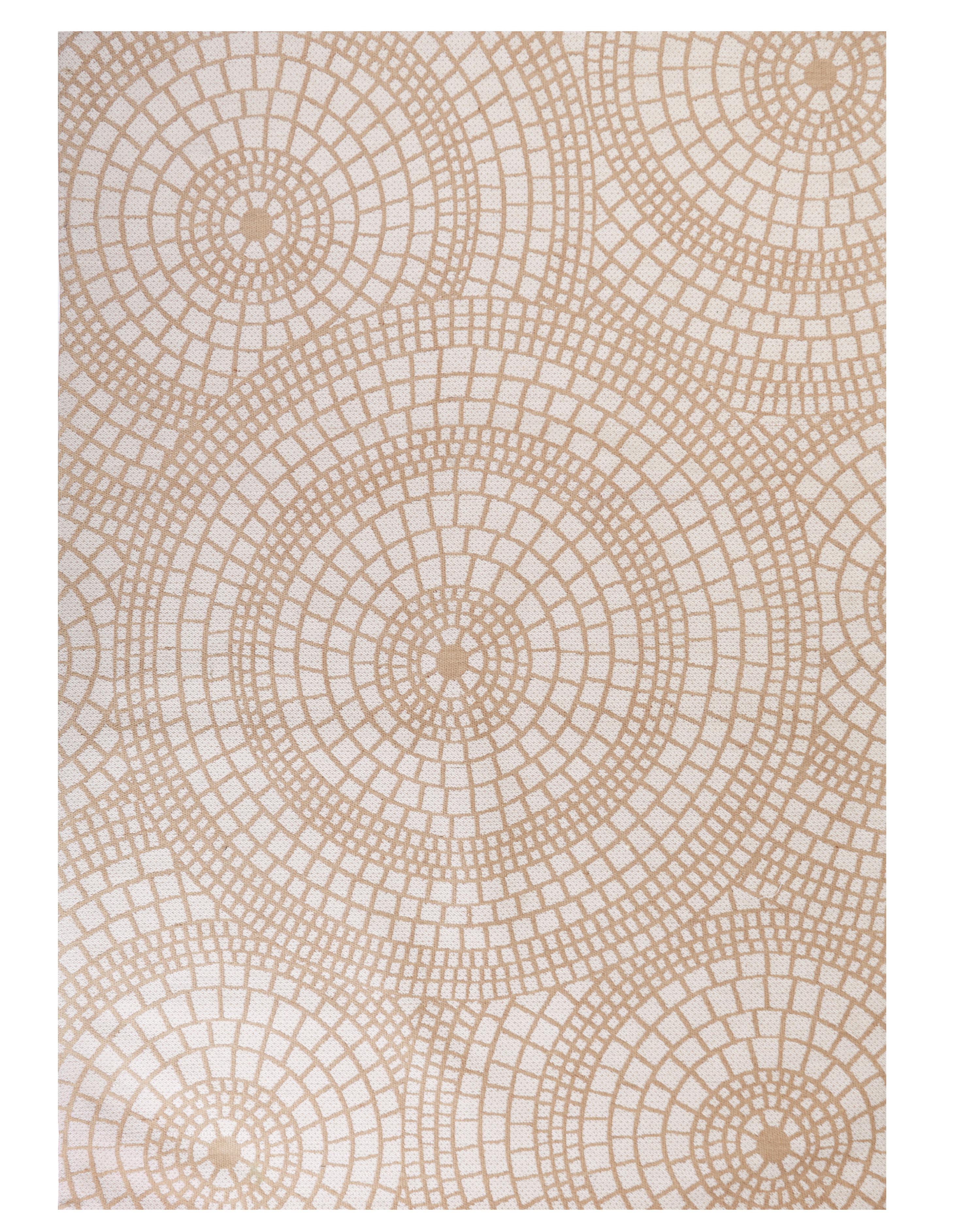 Vloerkleed ARIBA Wit Beige 160 x 230 cm Jute