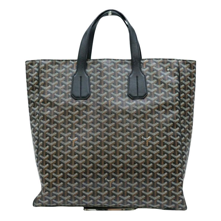 Goyard Vintage Goyard St Louis Tote Black