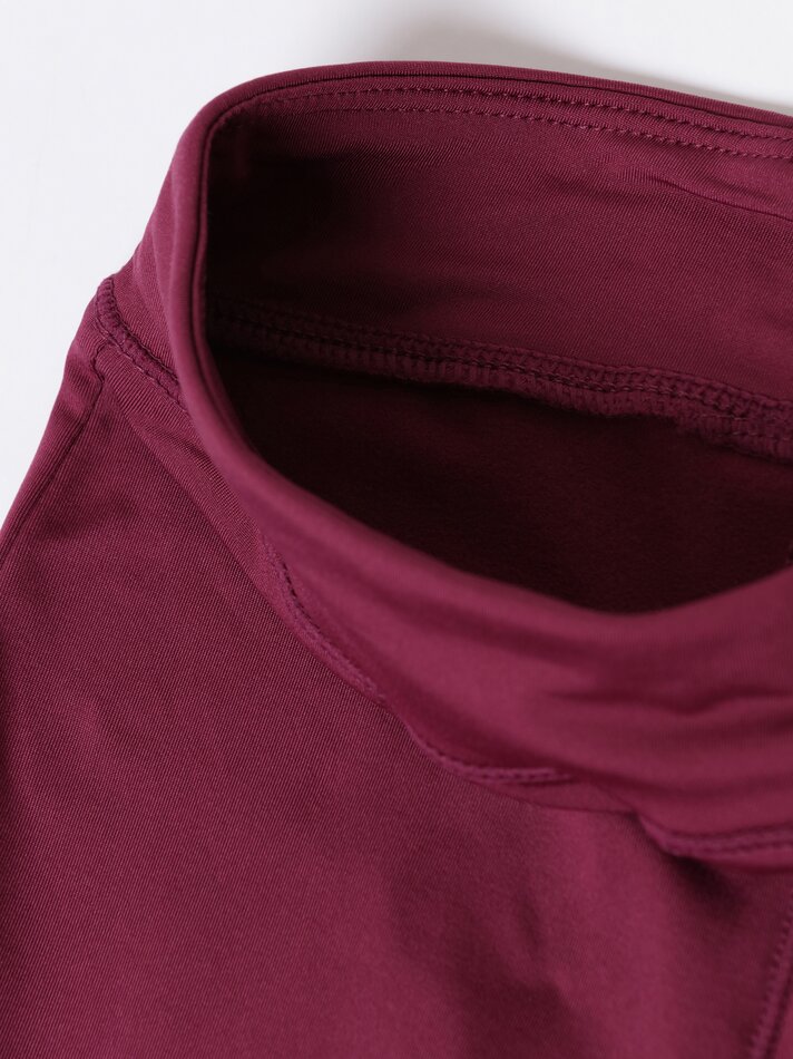 Calça legging esportiva térmica flare - Bordô