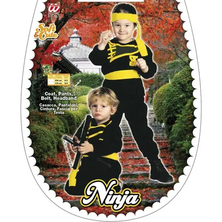 Widmann Kinderkostüm Mini Ninja, Gr. 104/110 sortiert