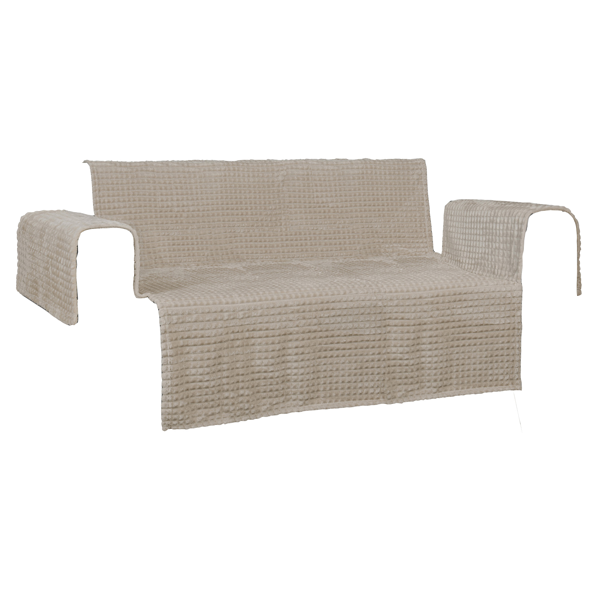 Sofaschoner - kitt - 196x112 cm