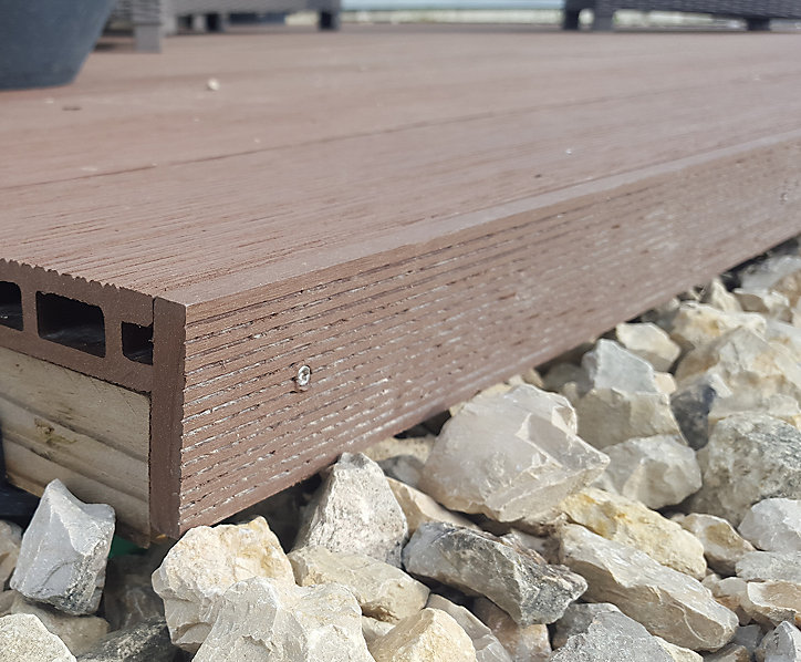 Lame de finition pour bardage Greenwall et terrasse Greendeck gris L.2,2 m