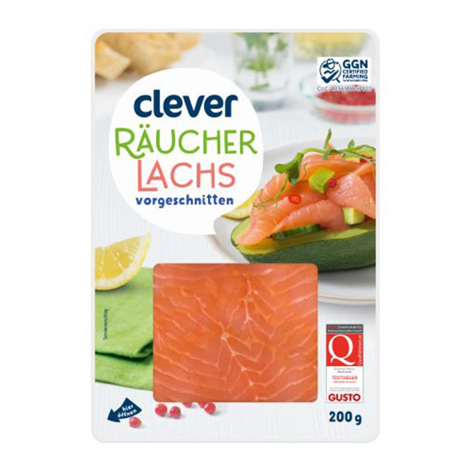 Clever Räucherlachs