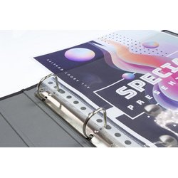 Pochette perforée, A4, PP, 0,08 mm, grainé