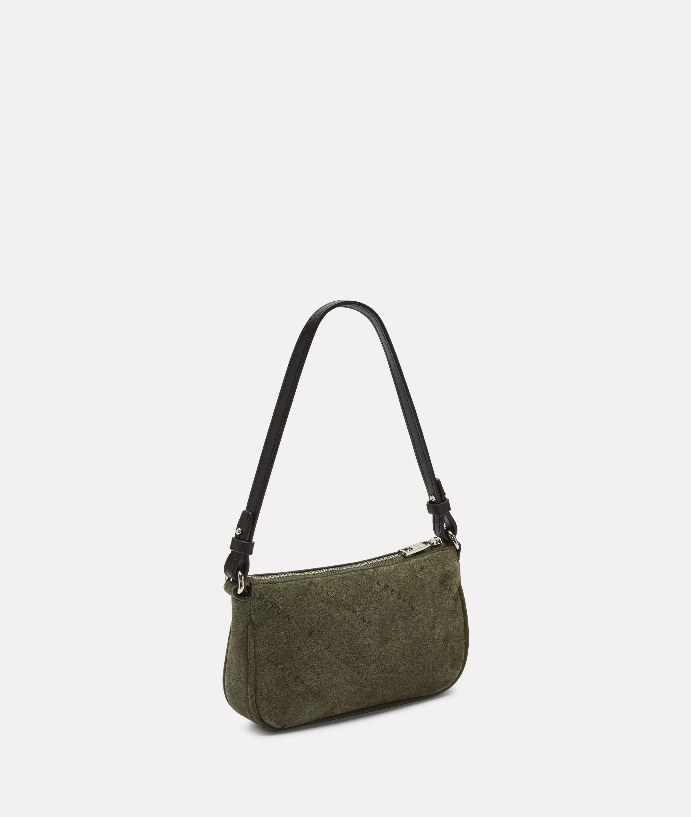 Monogram Crossbody XS Suede shoulder bag with Liebeskind Berlin lettering
