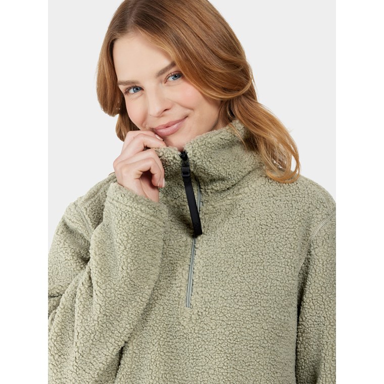 Didriksons Marina Wns Half Zip Wilted Leaf