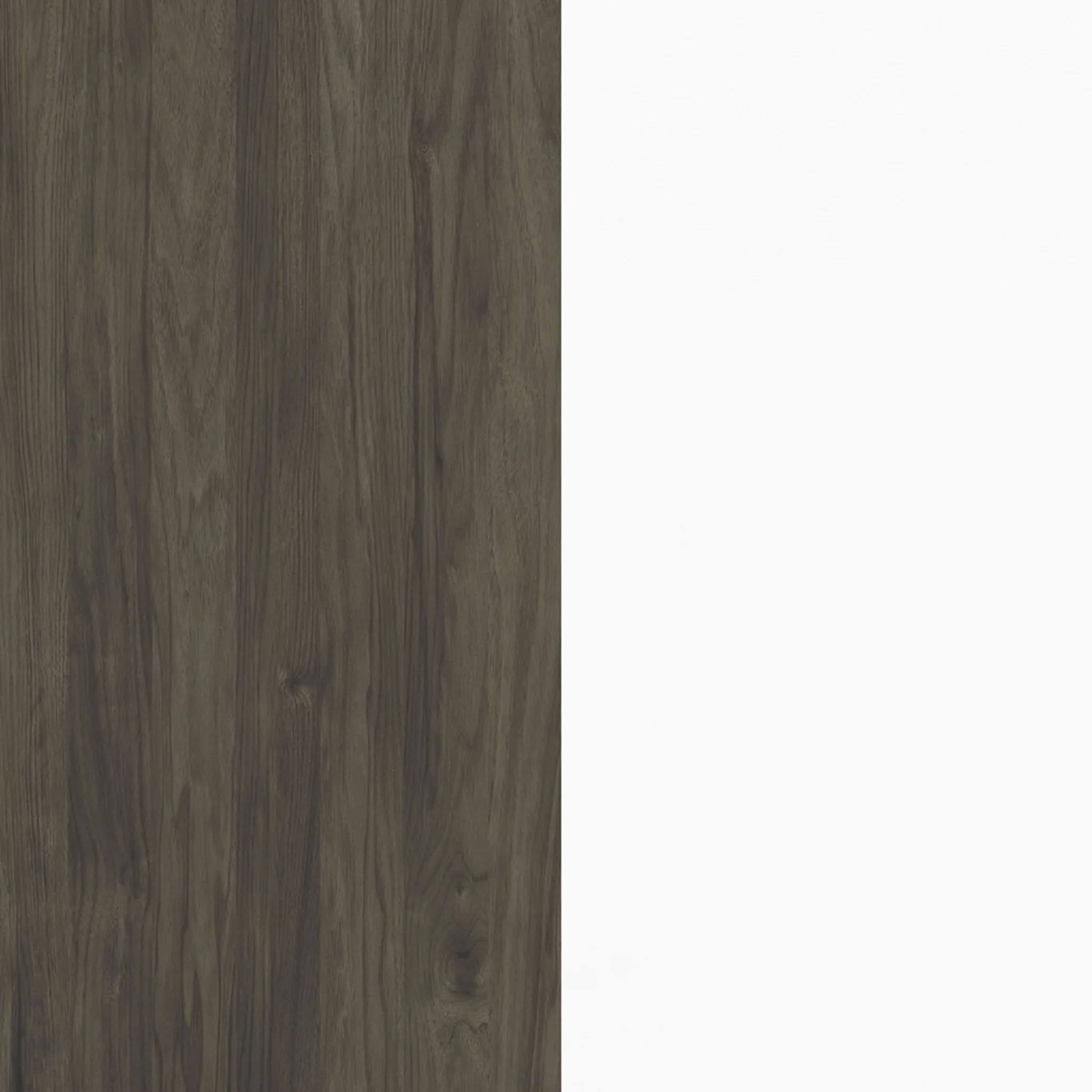 Nexera Table de Nuit - Blanc  Gris Écorce