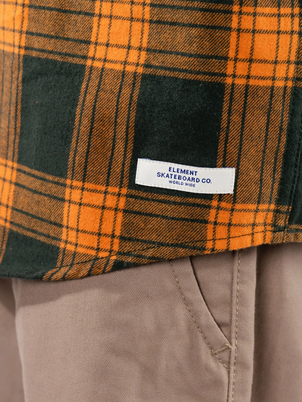 Element Compass Shirt forest/cheddar plaid