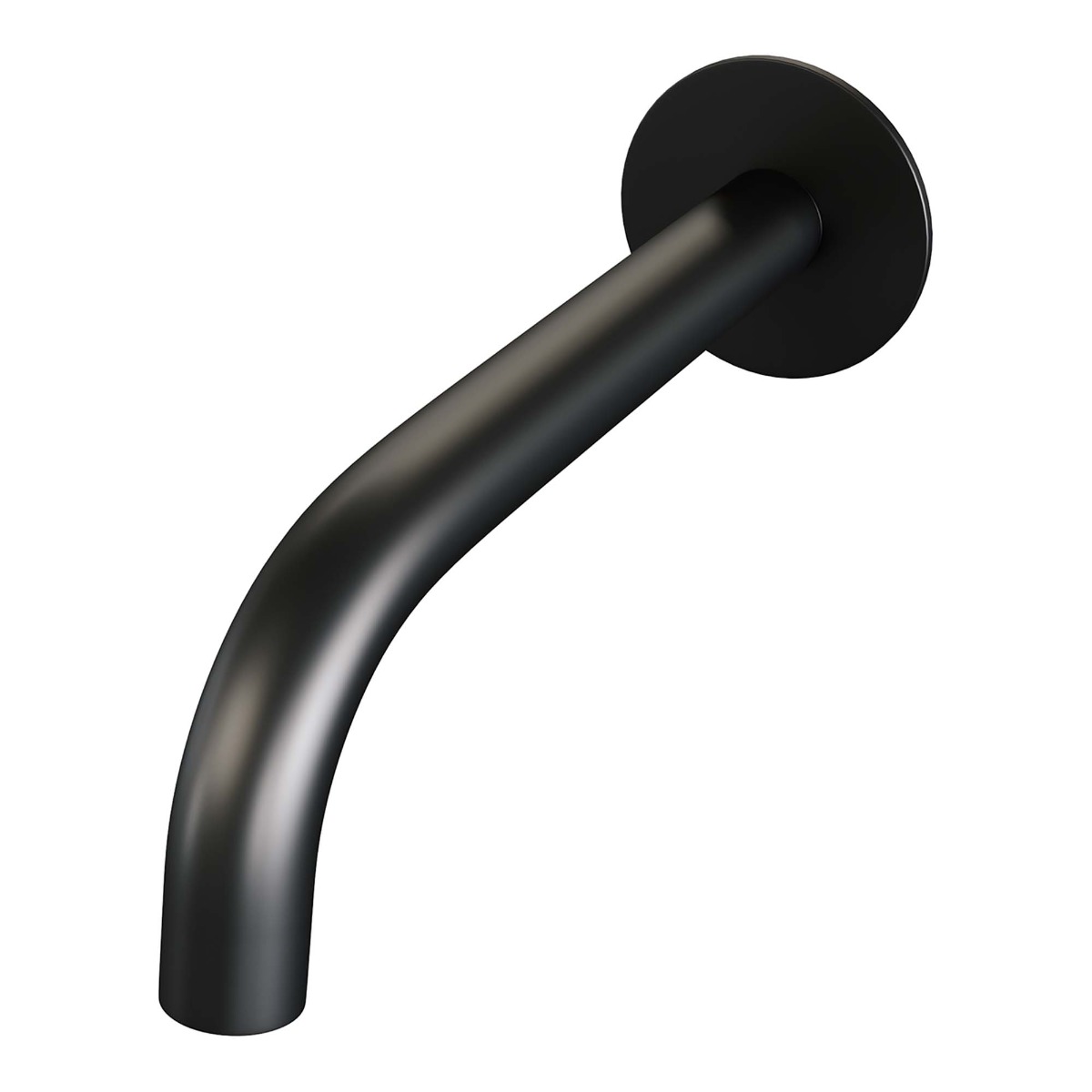Brauer Black Edition thermostatische inbouw badkraan met uitloop en staafhanddouche set 3 zwart mat
