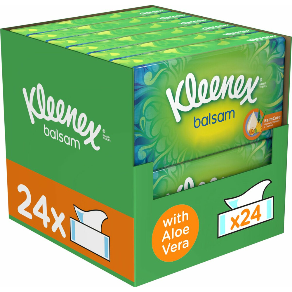 24x Kleenex Tissues Balsam64 stuks