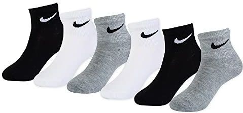 Enkelsokken - White/Donkergrijs/Black - Materiaalmix - 6 Paar
