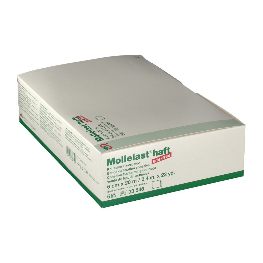 Mollelast® haft 6 cm x 20 m weiß
